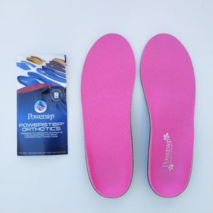 Powerstep Pinnacle Pink Orthotic Insoles - Size A (Women's 6-6.5/Men's 4-4.5)